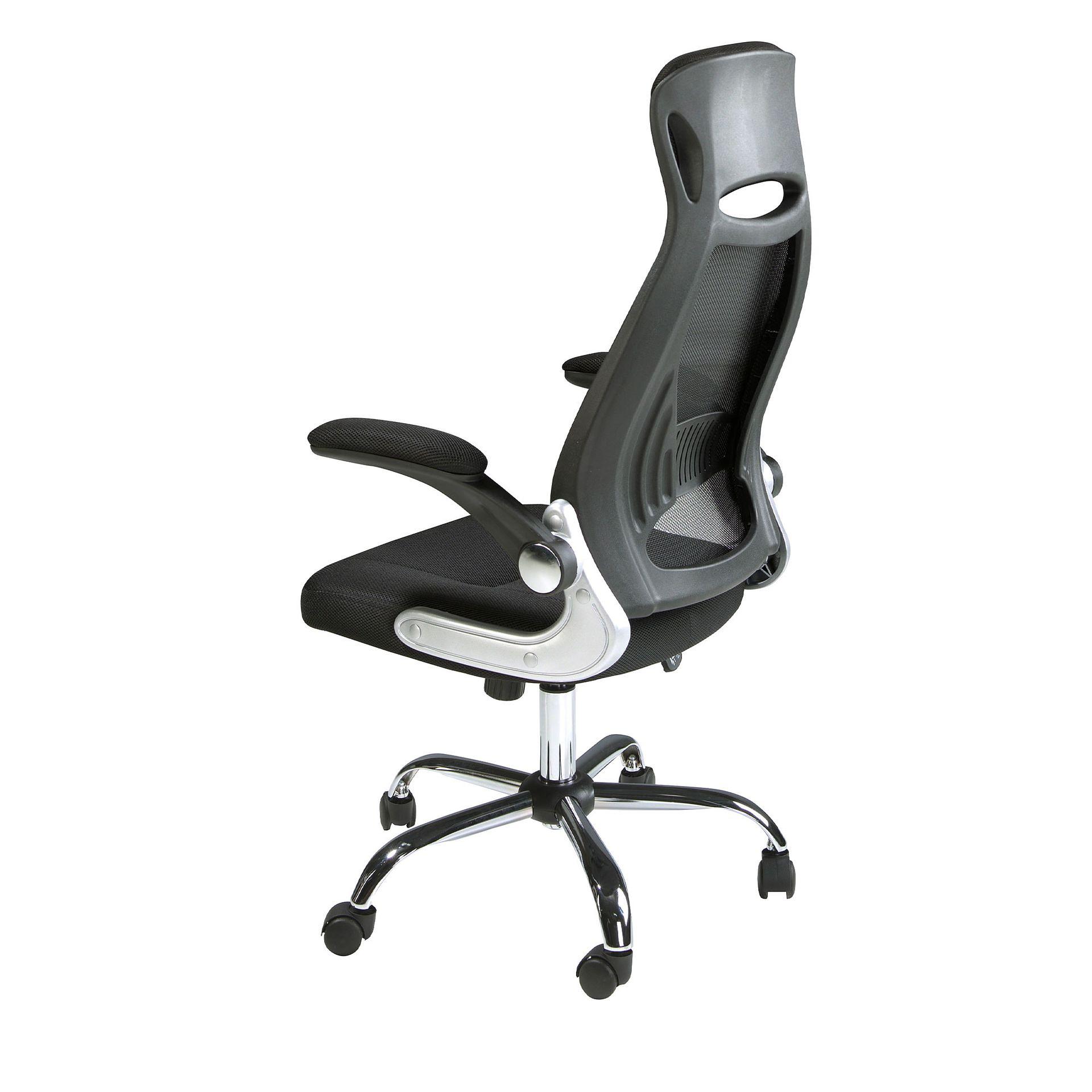 Bürostuhl 4140 Verstellbar Ergonomisch Mesh-Stoff Schwarz 4