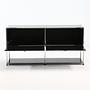 Sideboard 2x1 Mit 2 Klapptüren Graphitschwarz 1
