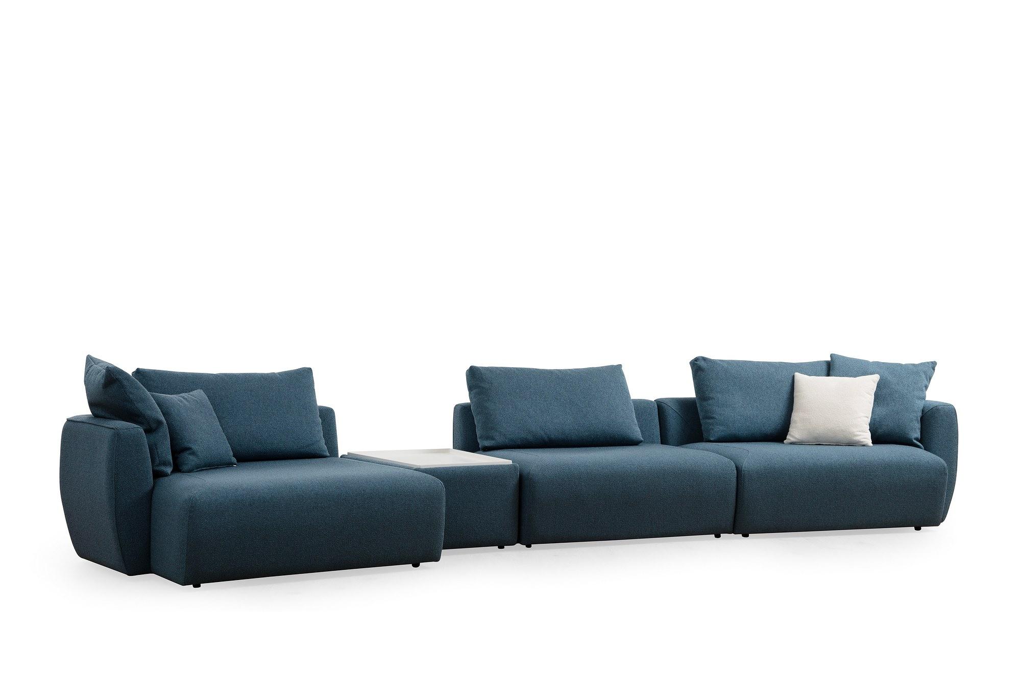 Maya 1 Ecksofa Blau 0