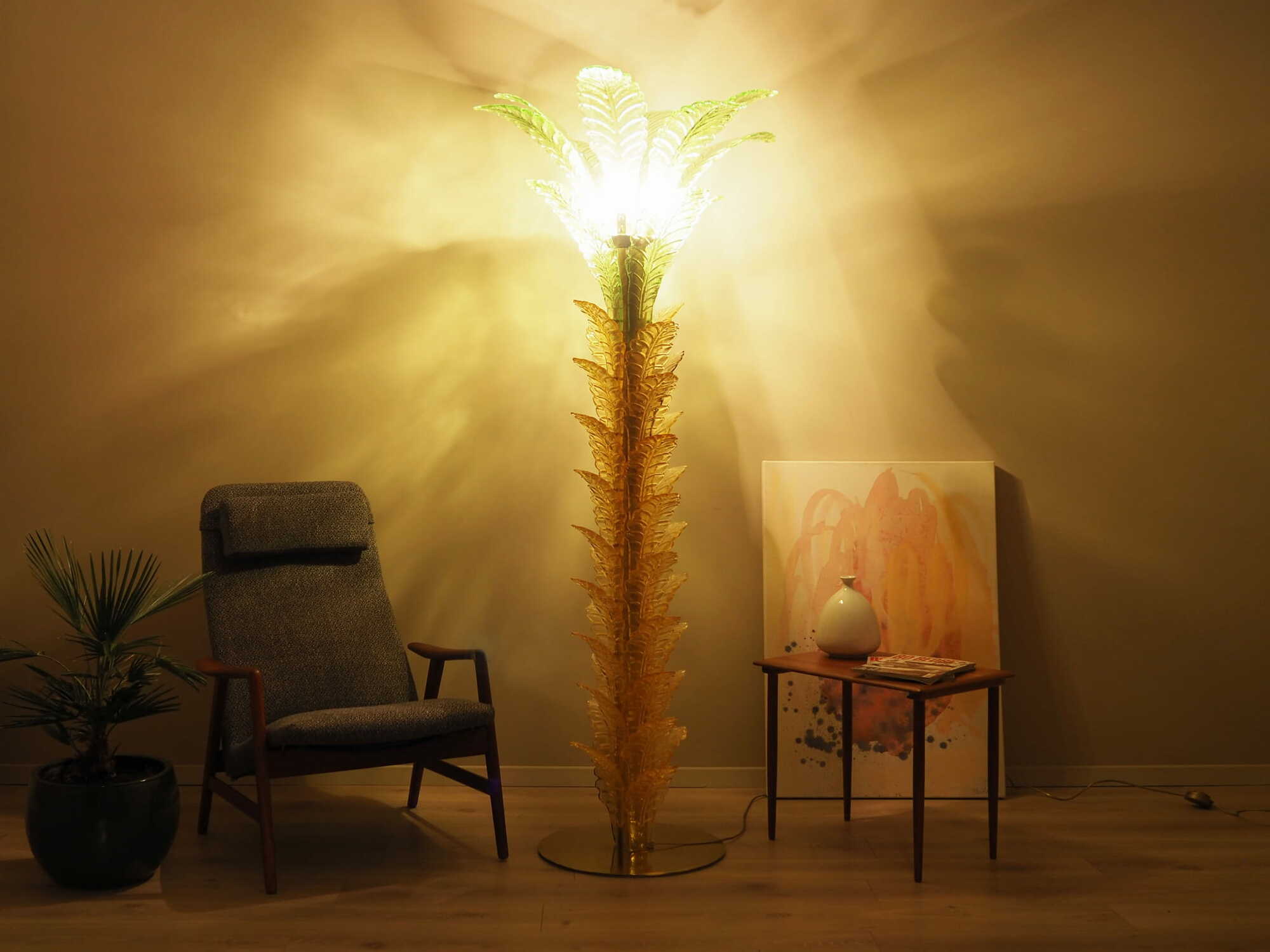 Vintage Floor Lamp Murano Glass Multicolored 1970s 9