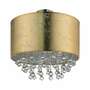 Deckenleuchte 1-flammig Glas Metall Gold 0