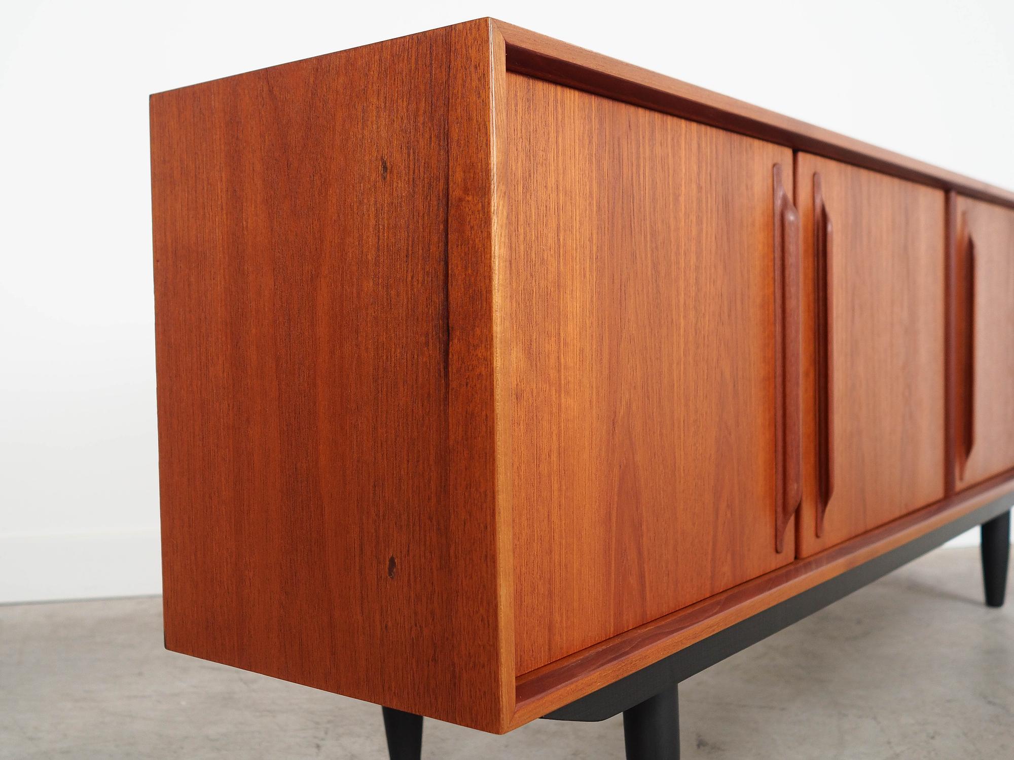 Teak sideboard brown 1960s 6