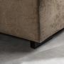 Sofa 3-Seater Chaiselongue Left Fabric Brown 2