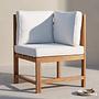 Dining Corner Element Bayton Acacia Beige 4