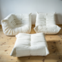Togo Lounge Set 4-pc. Bouclé White 1