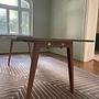Design Esstisch Holz Stahl 5