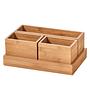 4x Aufbewahrungsbox Reid Bambus Natur 0