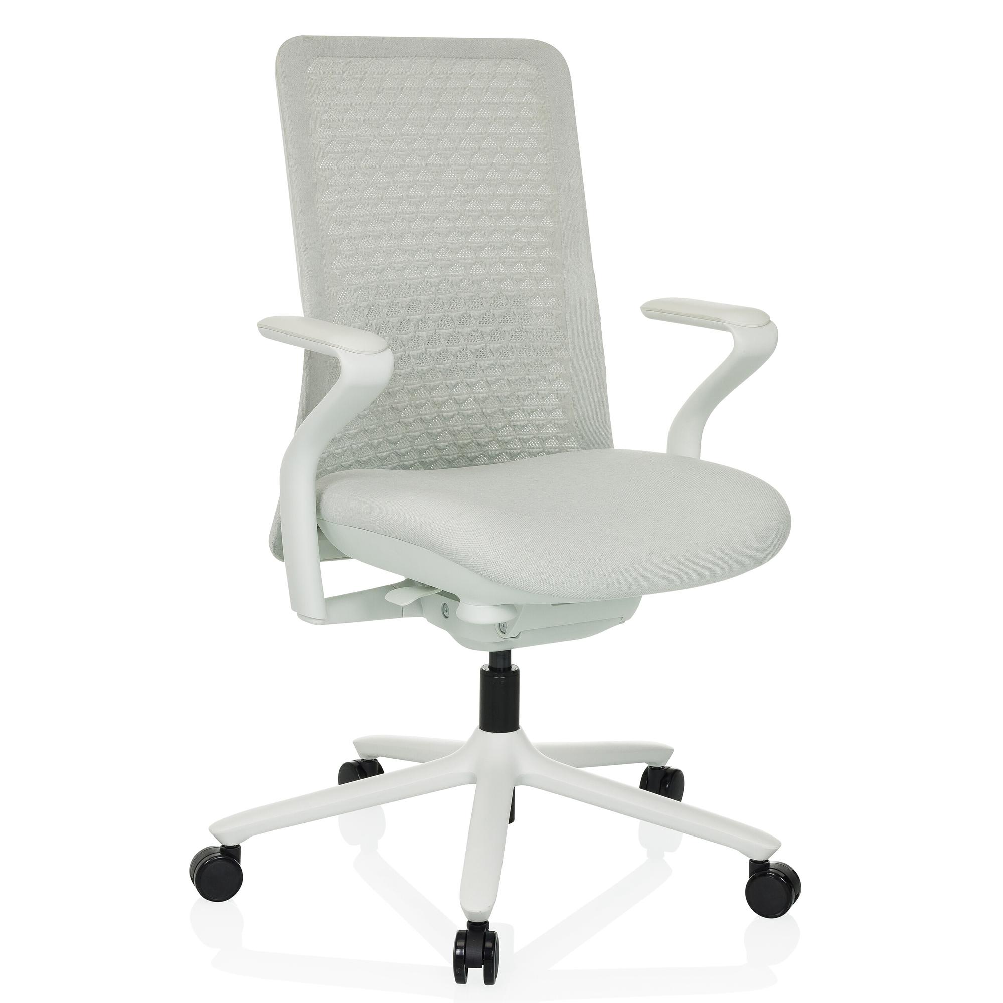VERVIO Bürostuhl Netzstoff Hellgrau 0