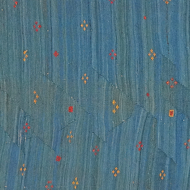 Kilim Gashgai Teppich Blau 2