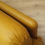 2-seater sofa Leather Yellow 1960s 14
