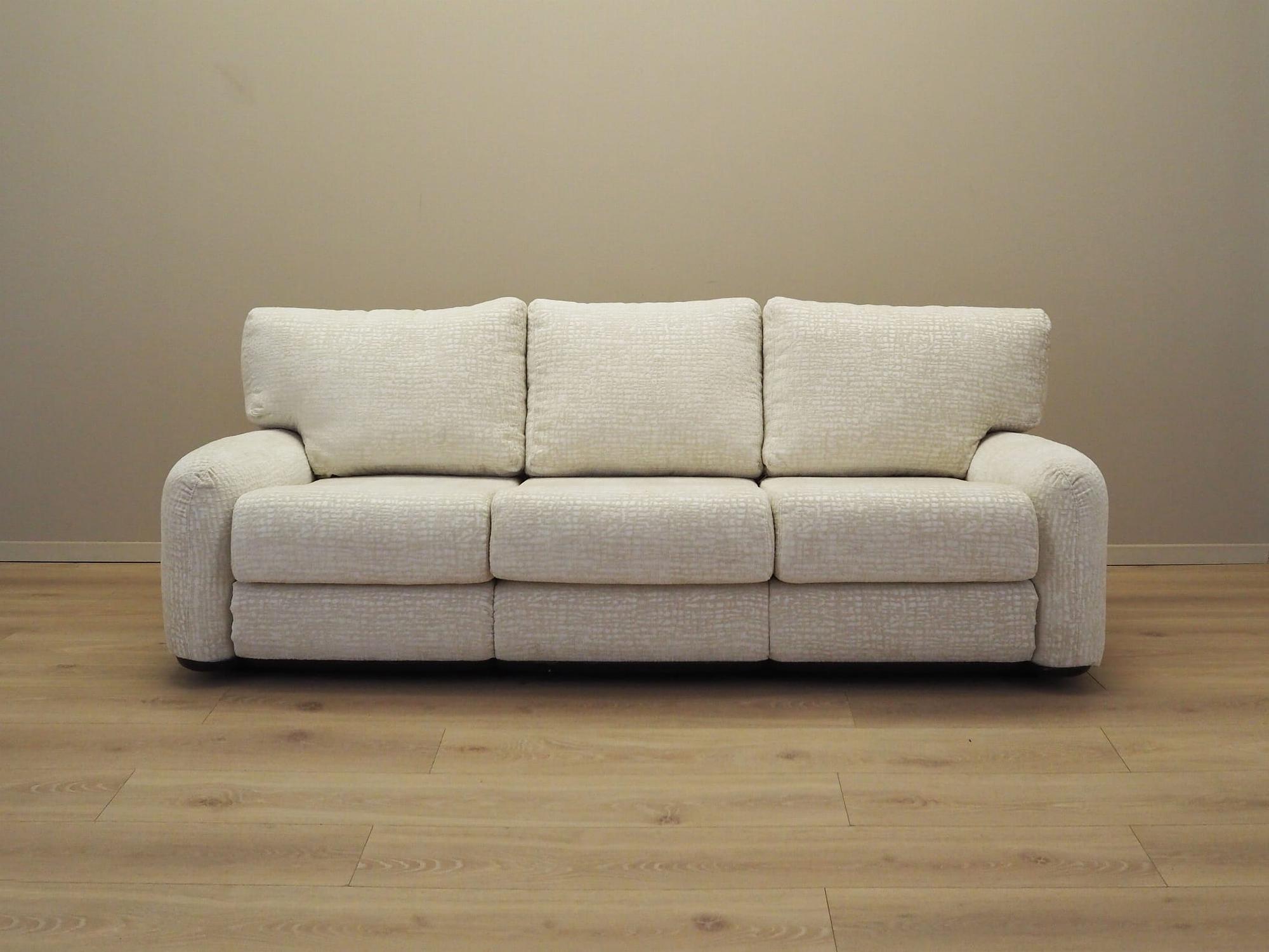 Piumotto 3-Sitzer Sofa Weiß 1970er Jahre 1