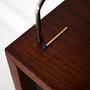 Teak wall unit brown 1960s 9