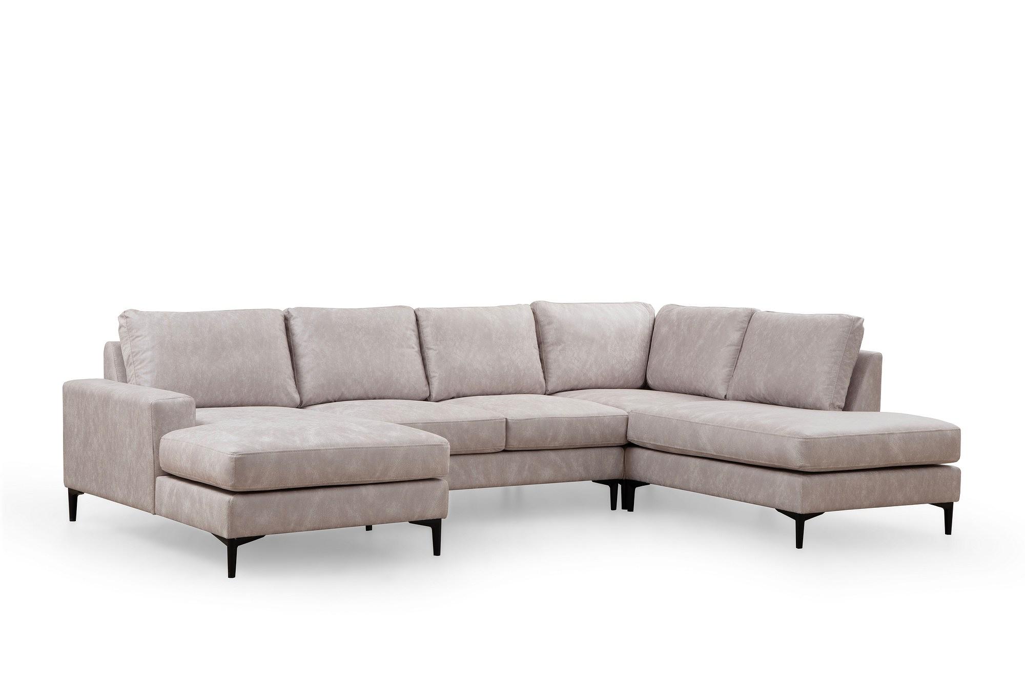 Porto Ecksofa Links Creme 5