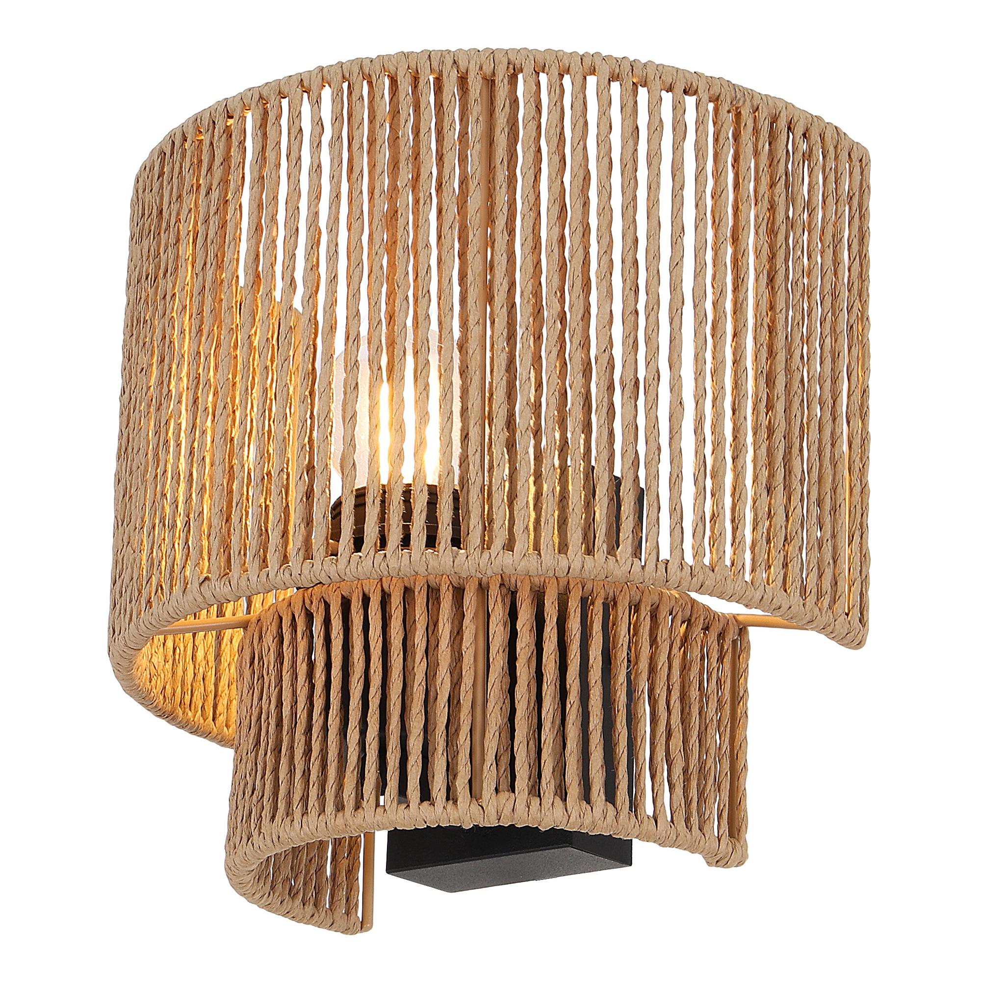 Wall lamp Torbet Cast iron 1-Light Paper Natural 3