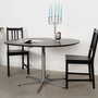 Vintage Table Wood Metal Black 1960s 2