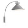 Dial Wandleuchte Aluminium Grau 1-flammig 1