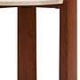 Palermo Round Marble Side Table Natural Wood 8