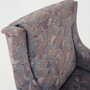 Vintage Sessel Buchenholz Textil Violett 1960er Jahre 8