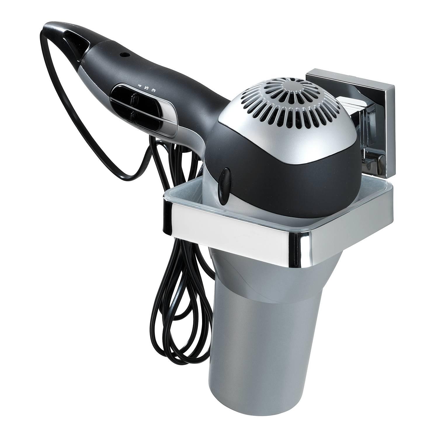 Haartrocknerhalter Vacuum-Loc Quadro Edelstahl Rostfrei 3