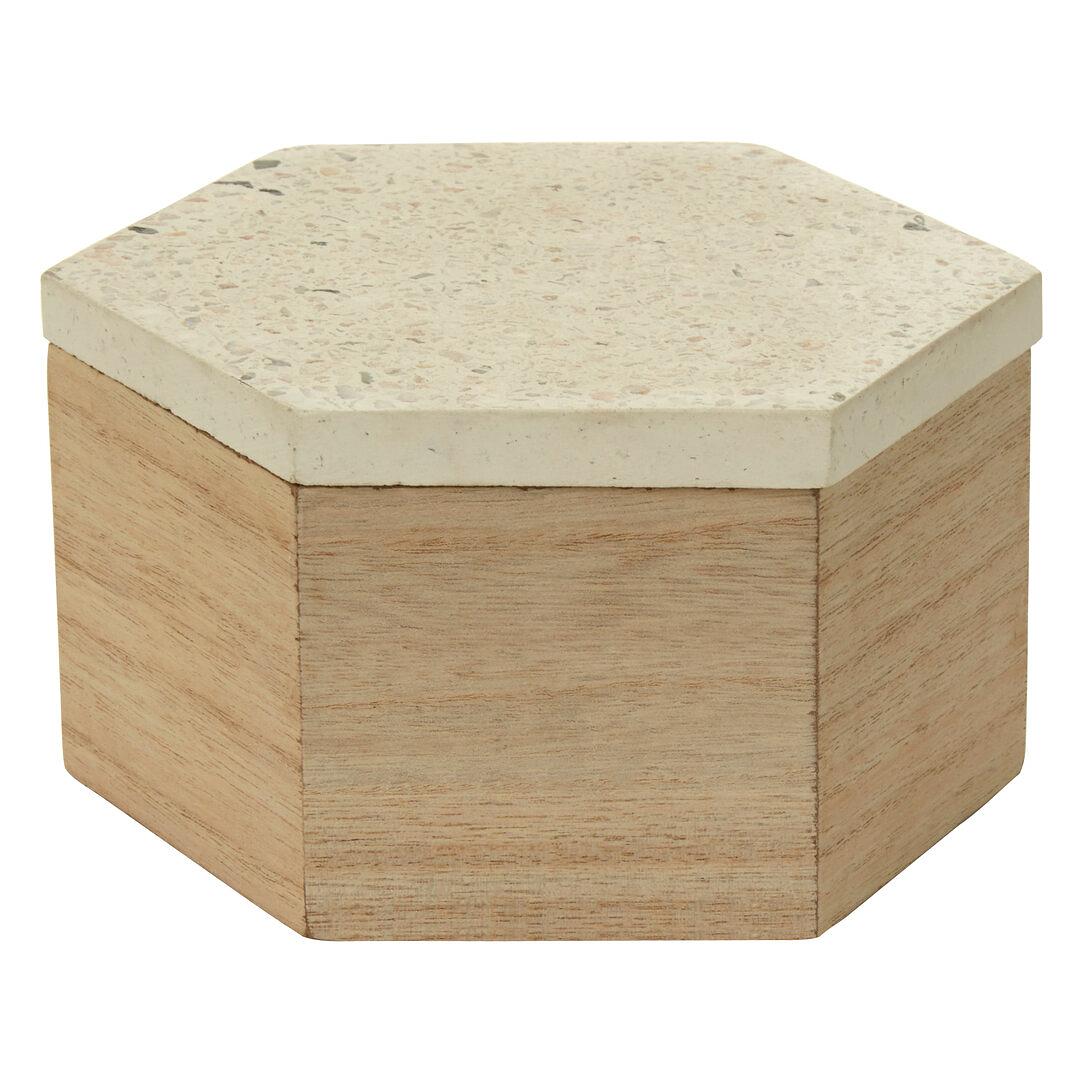 Mimo Kleine Terrazzo-Deckeldose mit Deckel
 0