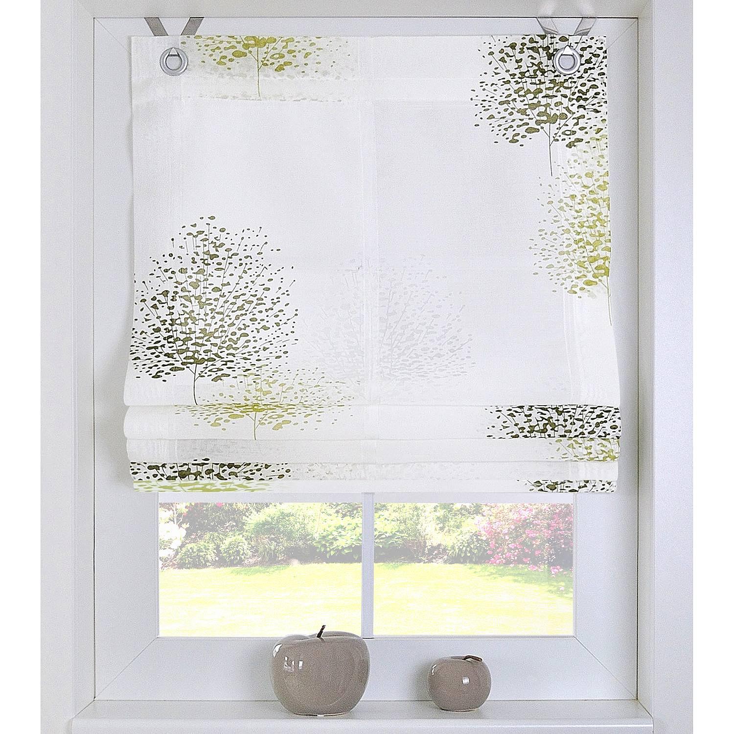 Raffrollo Bellinda Webstoff Grün 80 x 140 cm 2