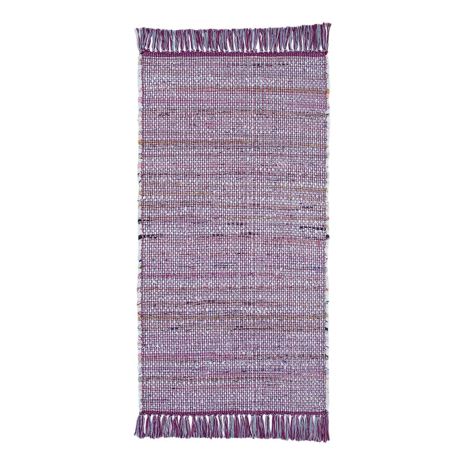 Frida Teppich Baumwolle Violett 60 x 120 cm 0