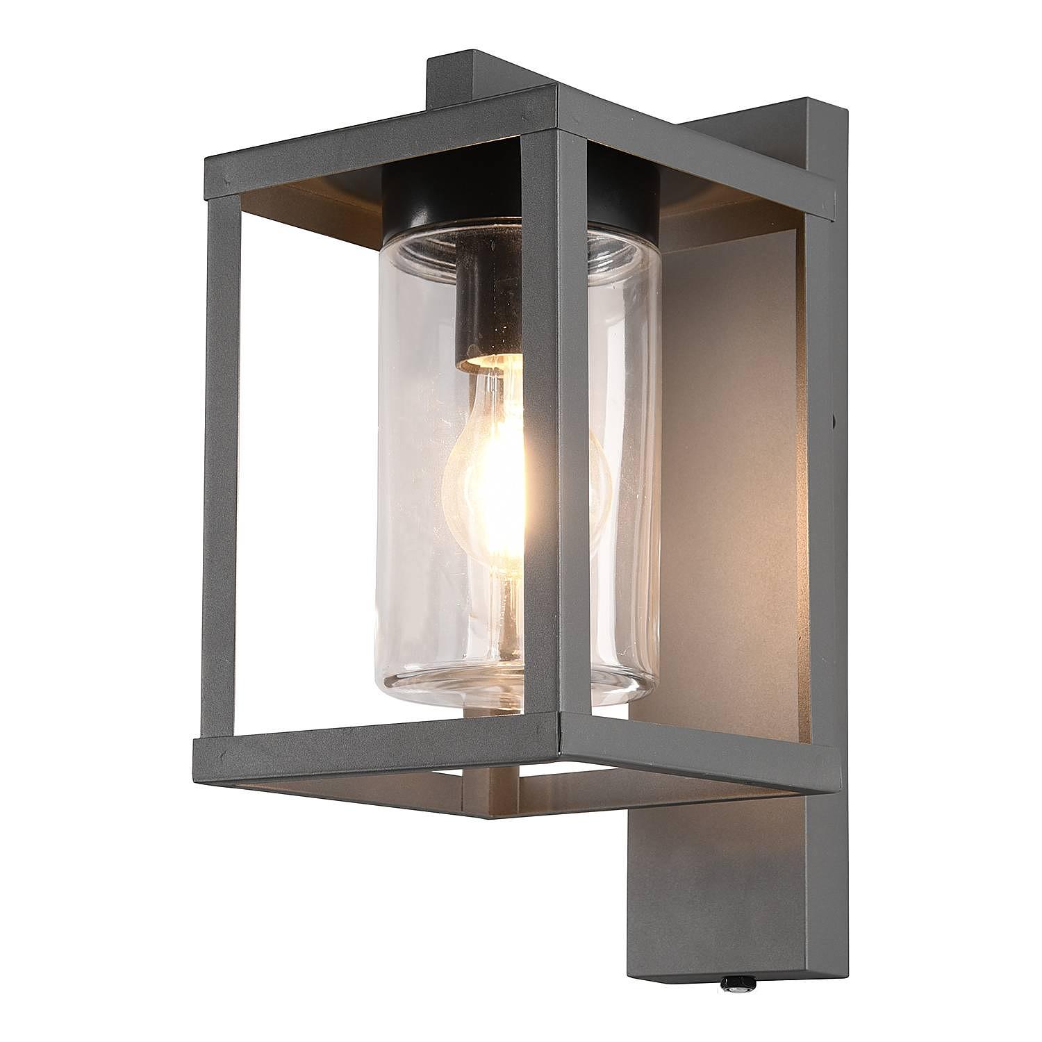 Lunga Typ A Wandleuchte Klarglas Aluminium 1-flammig 0