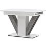 Disa  Dining table  MDF White/Grey 120/160×80 7
