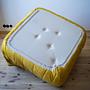 Togo Ecksofa Pull-Up-Leder Gelb 2