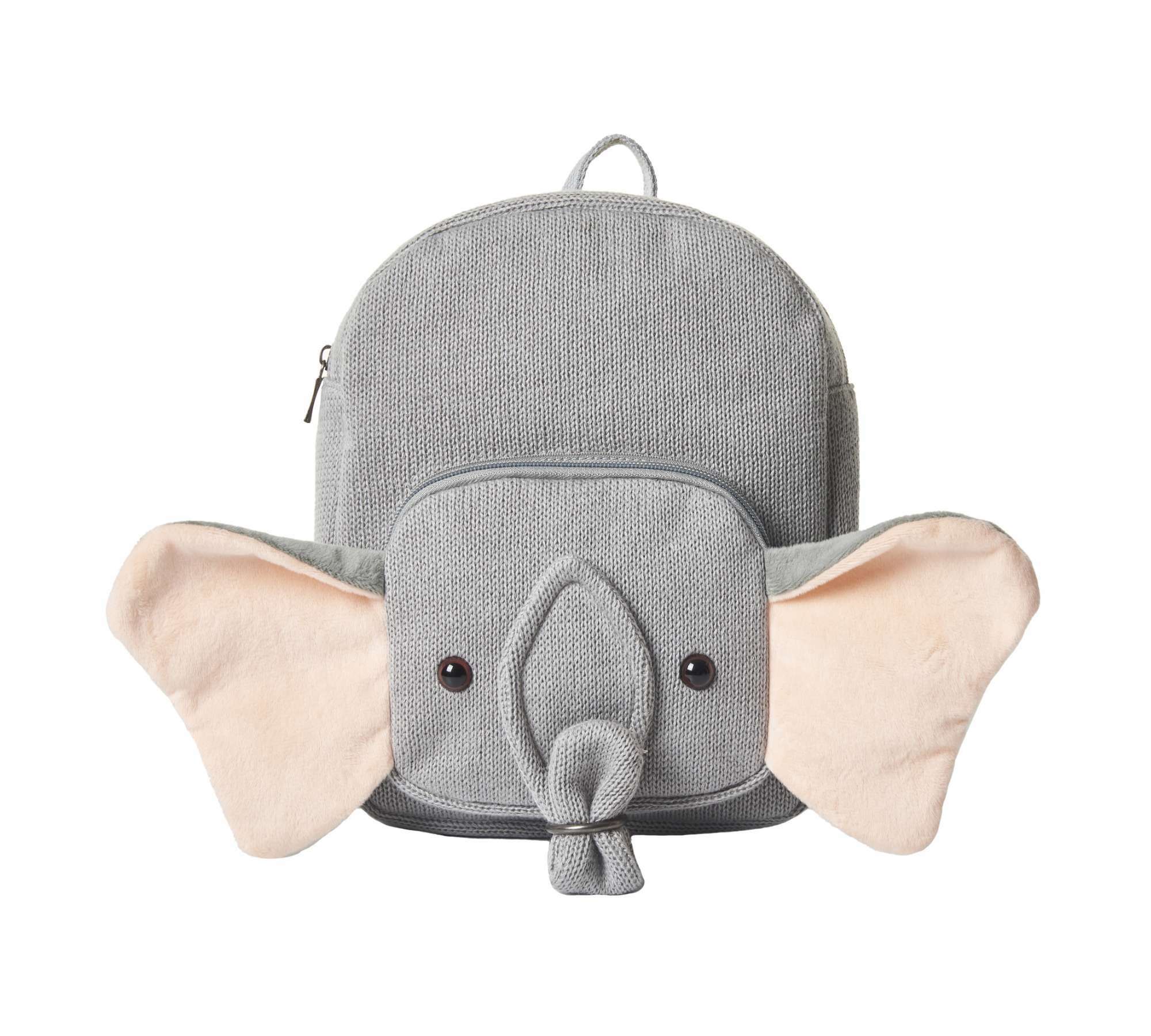 Elefanten Rucksack Baumwolle Grau 6