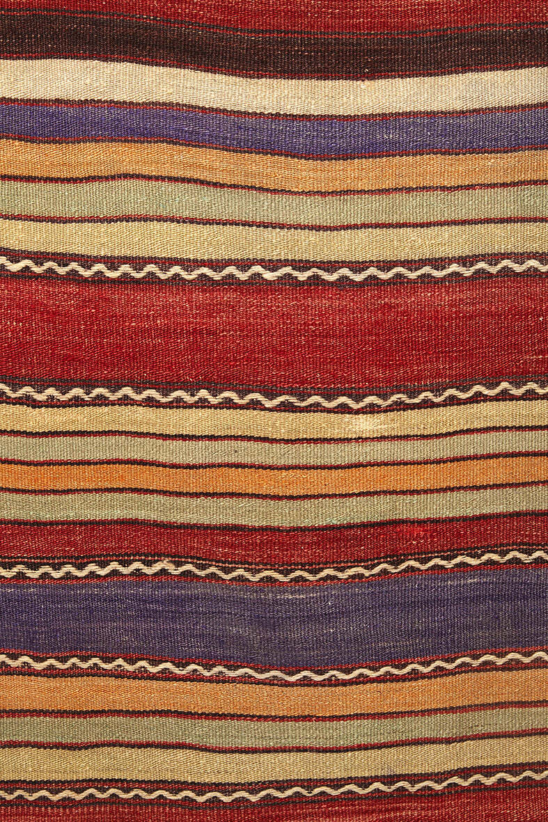Vintage Anatolian Kilim Handgewebt Wolle 1960er Jahre 1