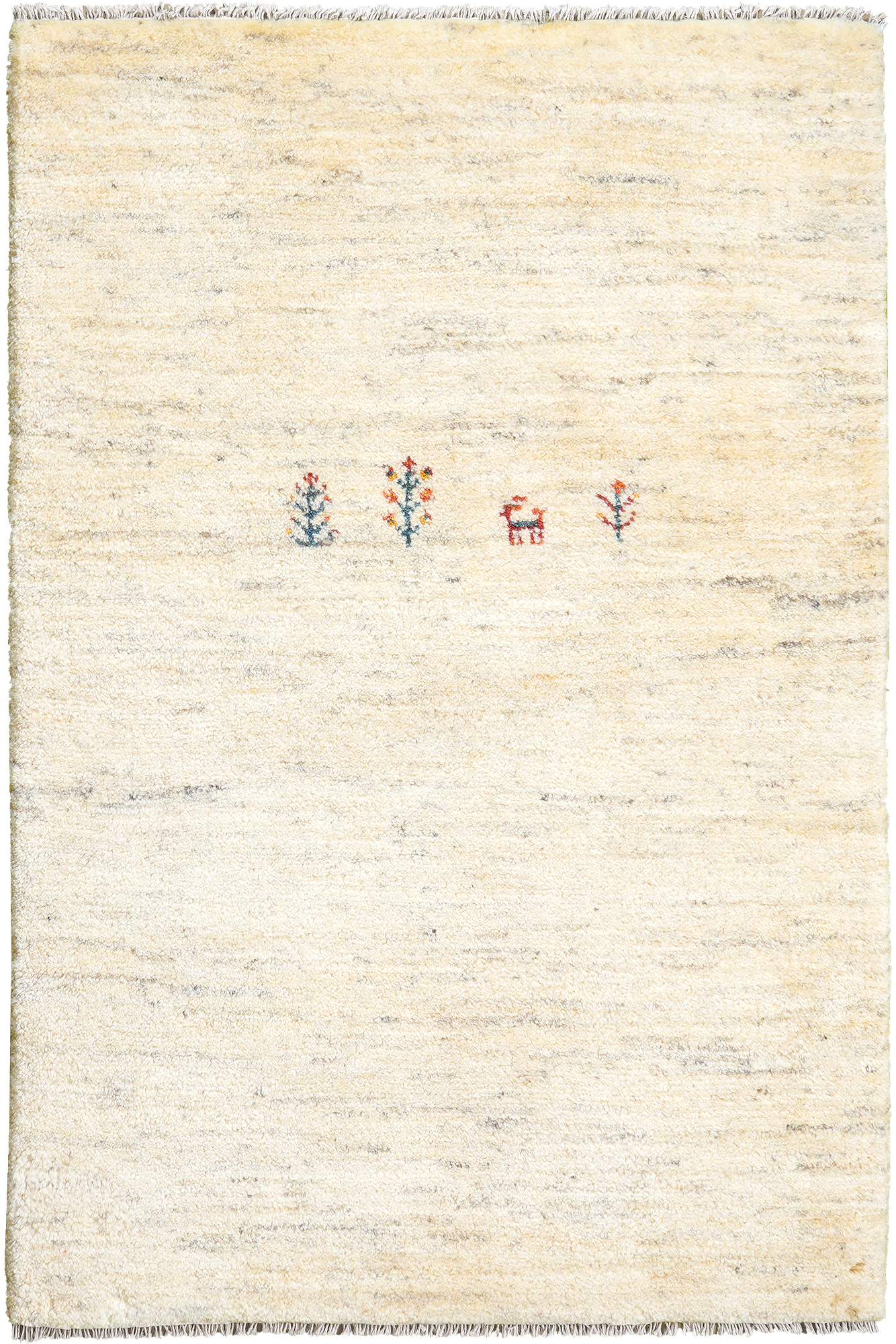 Rizbaf Gabbeh-Teppich Wolle Beige 0