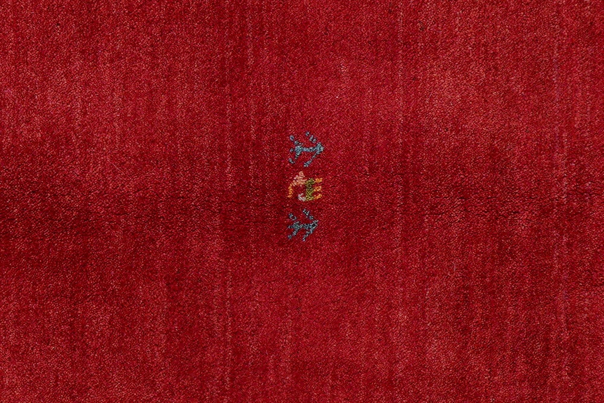 Rizbaf Gabbeh-Teppich Wolle Rot 4