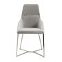 Dining chair stainless steel gray 5
