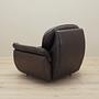 Armchair with casters, leather, brown, 1970s 4