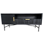 TV Lowboard Black Gold 0