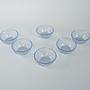 Glass bowl set Transparent 1970s 4
