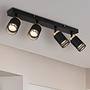 Korben ceiling light 4-bulb iron black 1