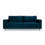 Dylan Sofa 3-Sitzer Velour Lux Petro 0