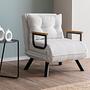 Sando Sleeper Armchair Bouclé White 0