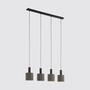 3-light pendant light grey black 1