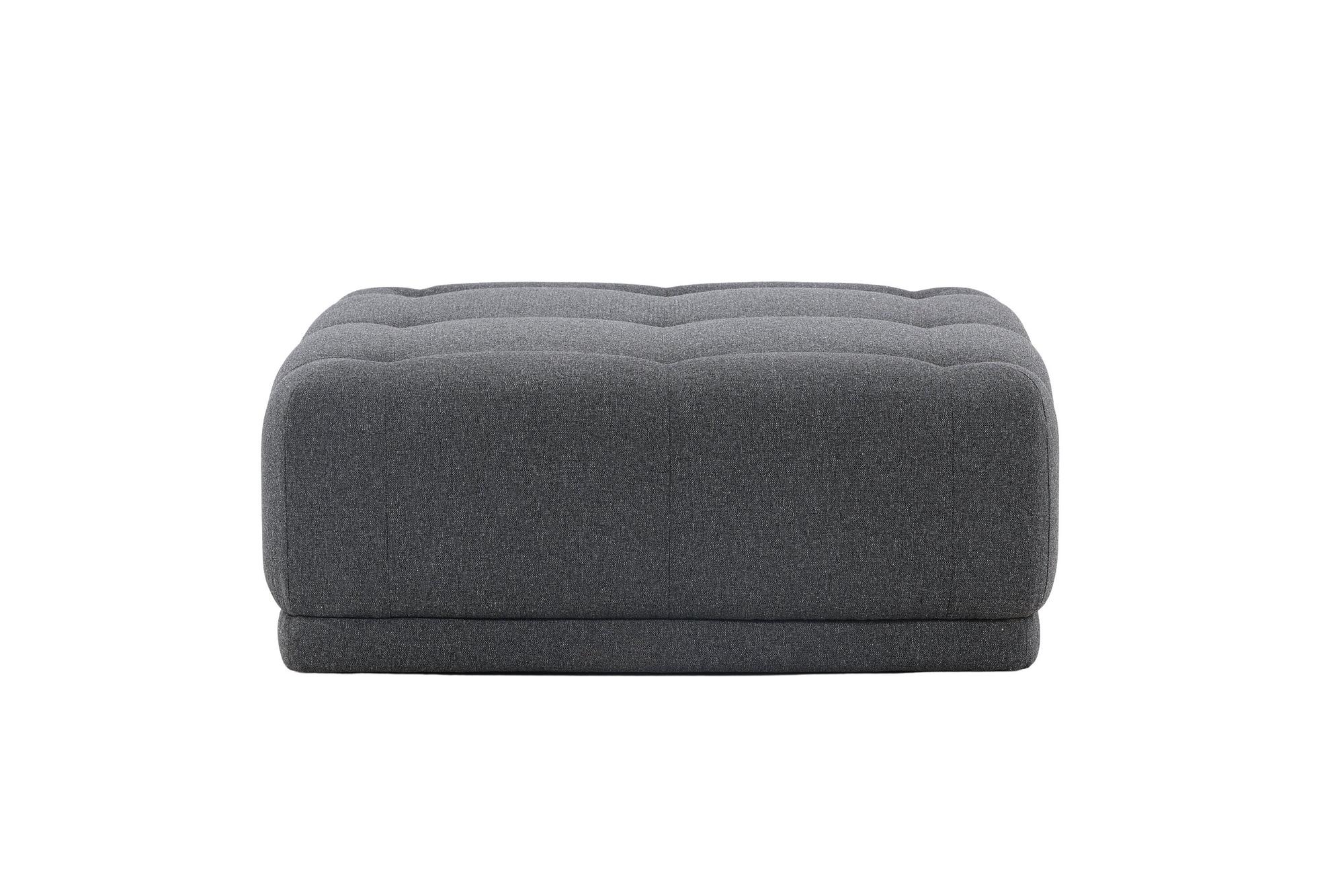 Turin  Pouf  Fabric  Dark grey 0