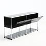 Sideboard 2x1 Mit 2 Klapptüren Graphitschwarz 2