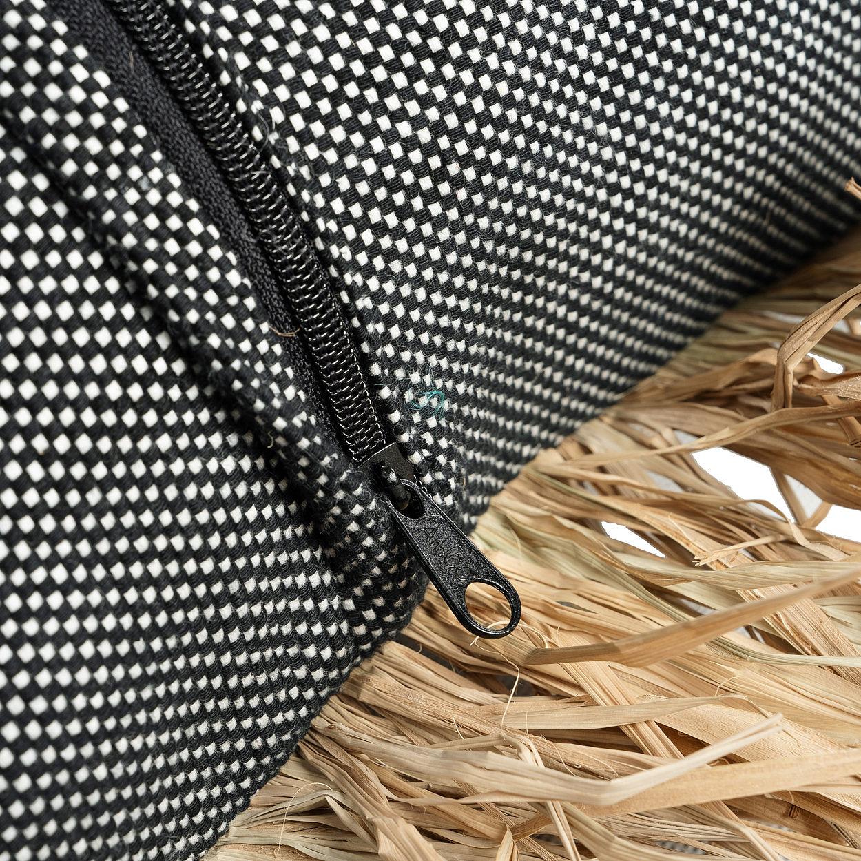 La federa Cotton Bonita naturale nero 30x50cm 7