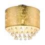 Deckenleuchte 1-flammig Glas Metall Gold 1