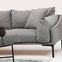 Leo Links' corner sofa Grey 2