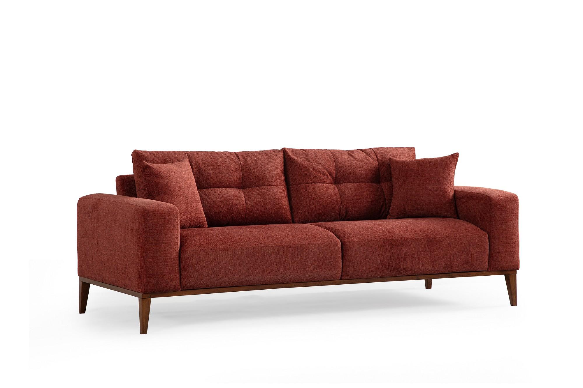 Sinor 3-Sitzer Schlafsofa Rot 4