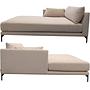 Vincent 1-seater chaise longue left Pasha Dune 4