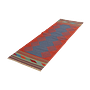 Kilim Gashgai Teppich Blau Rot 3