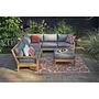 St. Peter Ecksofa Set Teakholz 1